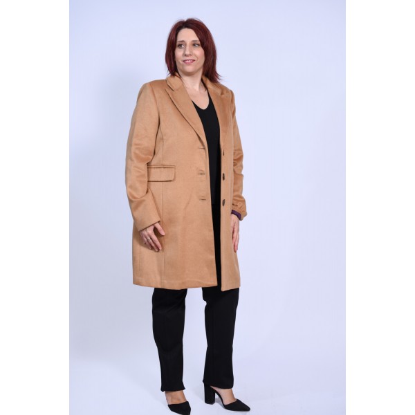 Παλτό καμηλό Rever Πανωφόρια