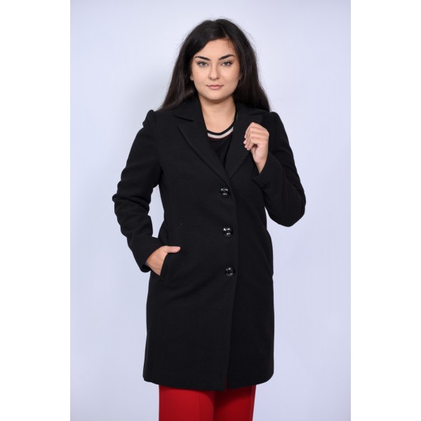 Ημίπαλτο μαύρο Estetica Πανωφόρια