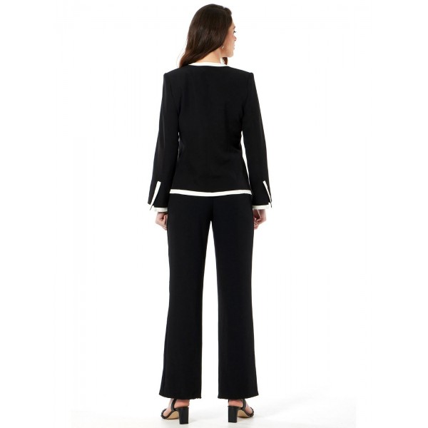 Σακάκι μαύρο με λευκές λεπτομέρειες  Βραδινά