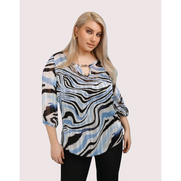 Μπλούζα εμπριμέ DinaXL Μπλούζες