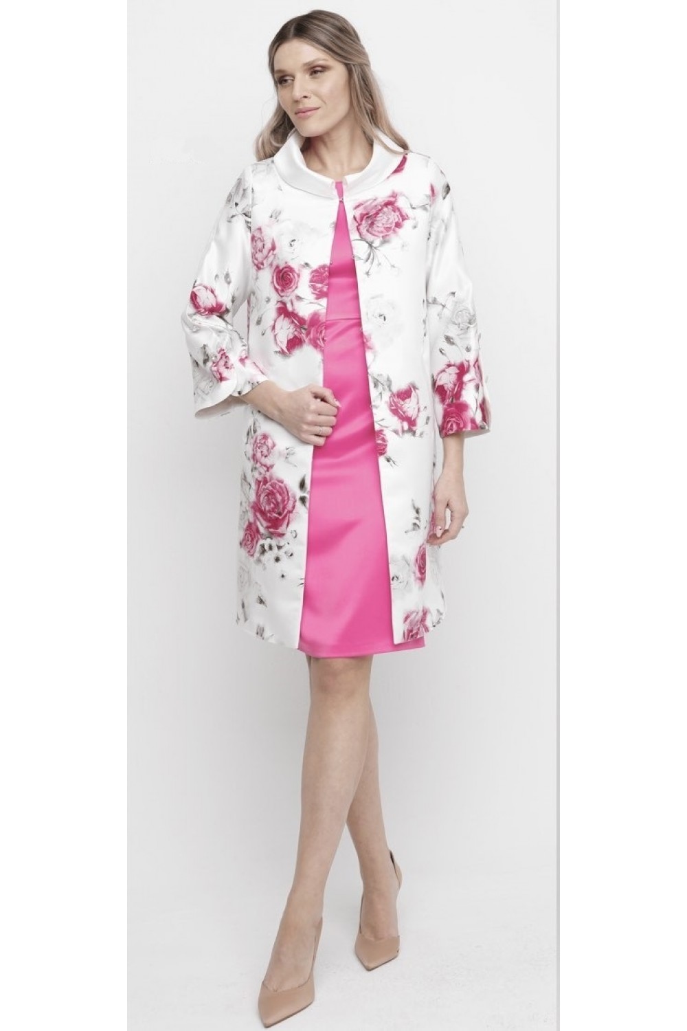 Μαντό λευκό με λουλούδια  Βραδινά