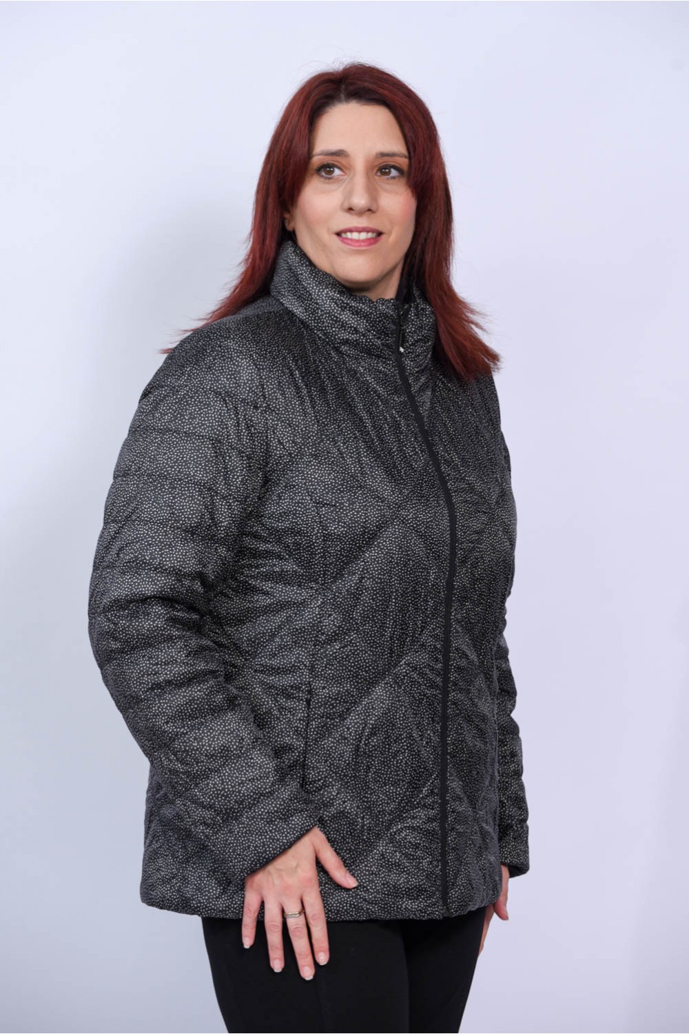 Μπουφάν μαύρο (Double Face) Μπουφάν