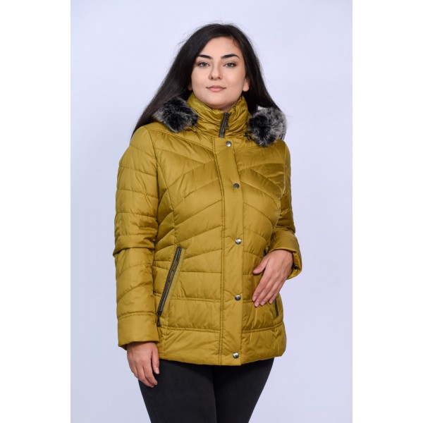 Μπουφάν MicroCoat μουσταρδί  Μπουφάν