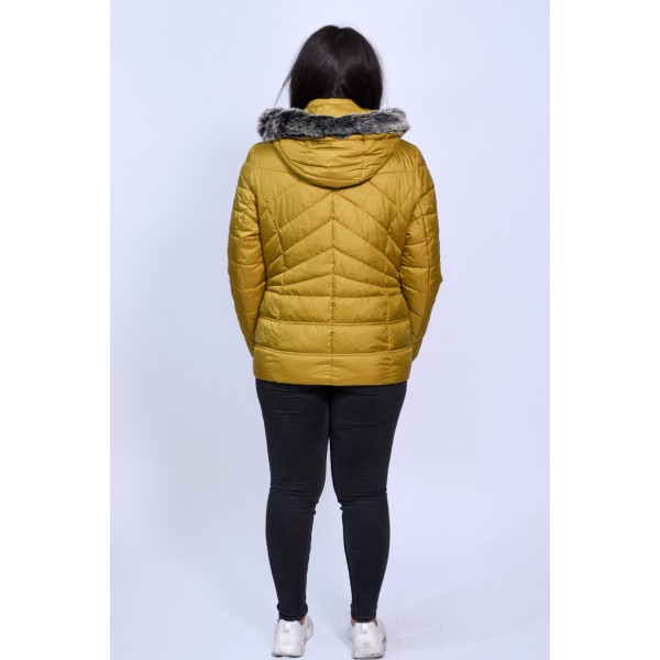 Μπουφάν MicroCoat μουσταρδί  Μπουφάν