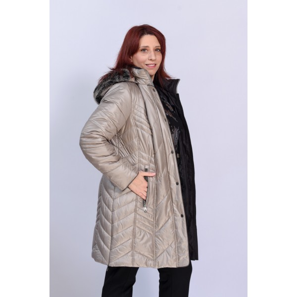 Μπουφάν MicroCoat μπεζ  Μπουφάν