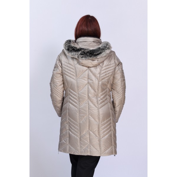 Μπουφάν MicroCoat μπεζ  Μπουφάν