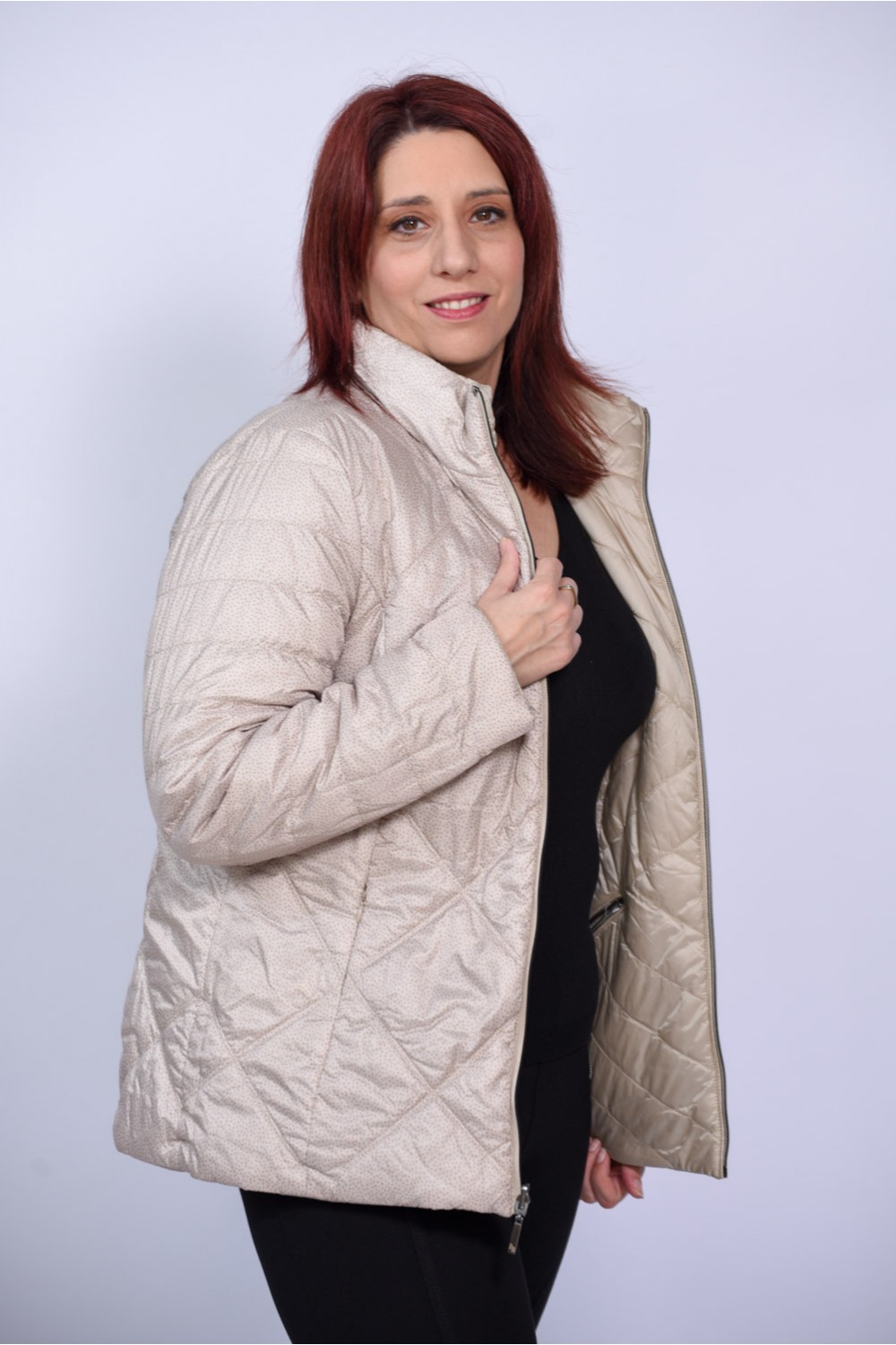 Μπουφάν εκρού (Double Face) Μπουφάν