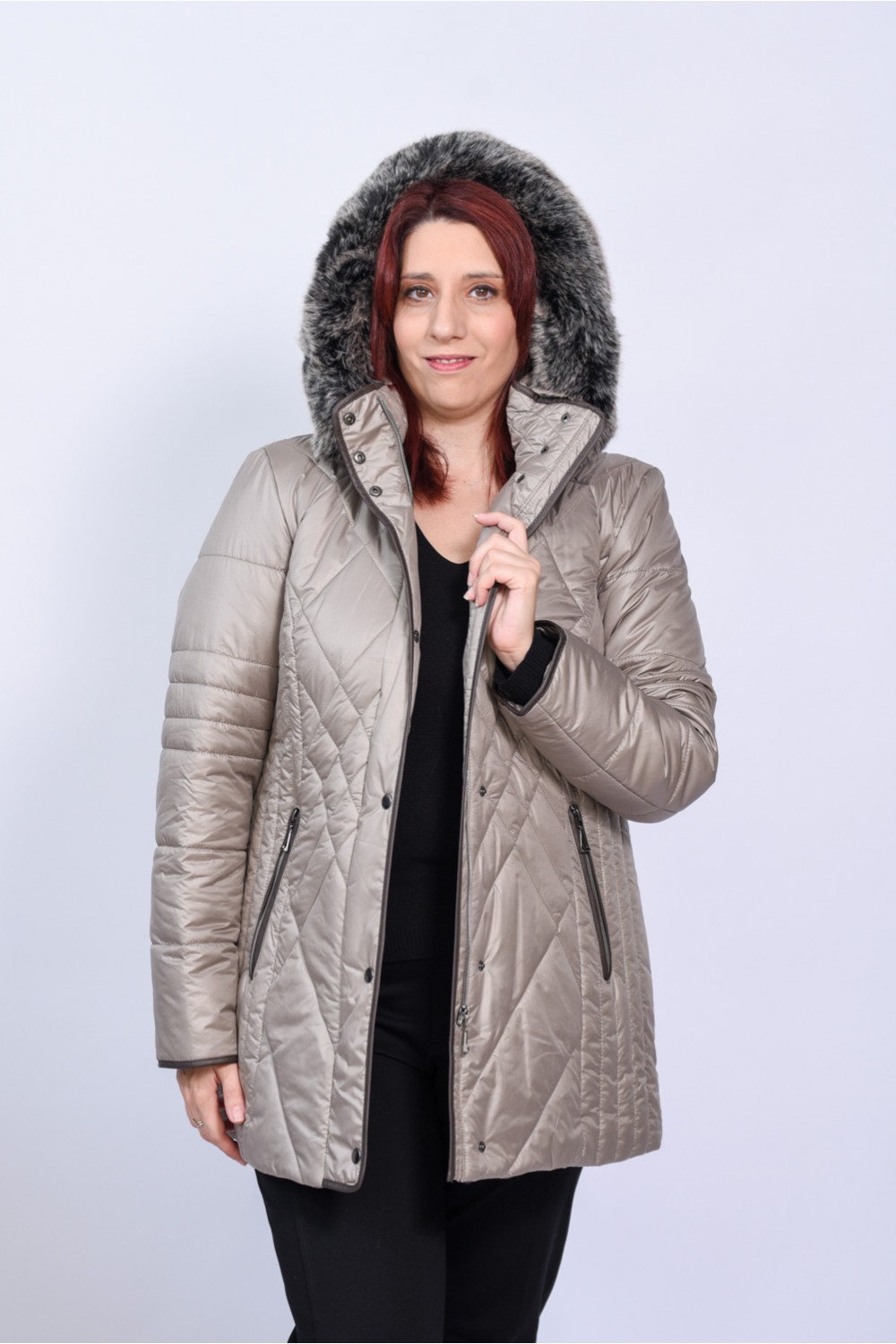 Μπουφάν μπεζ MicroCoat Μπουφάν