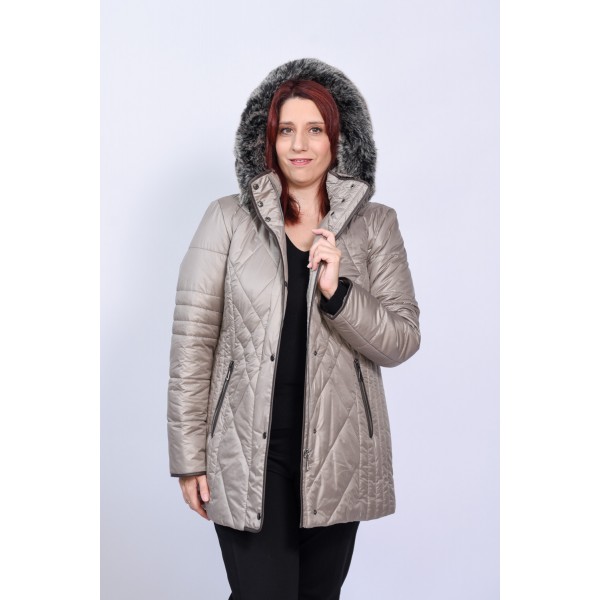 Μπουφάν μπεζ MicroCoat Μπουφάν