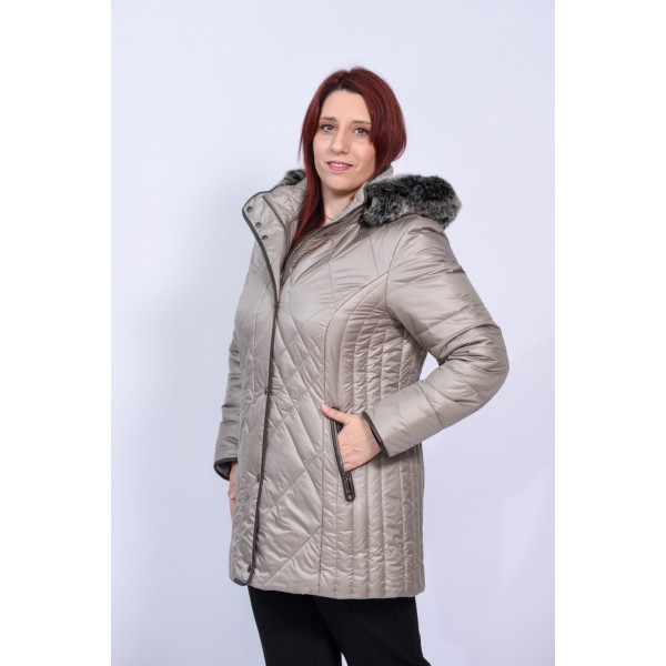 Μπουφάν μπεζ MicroCoat Μπουφάν