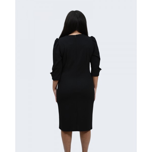 Φόρεμα μαύρο με χρυσές λεπτομέρειες  Φορέματα