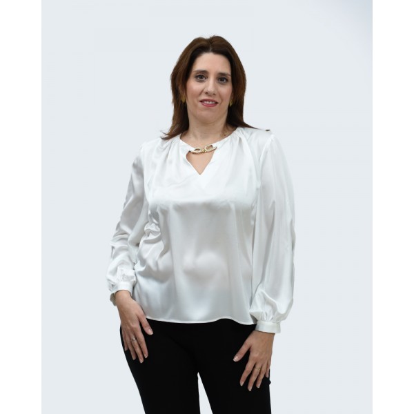 Μπλούζα εκρού LaSoie Μπλούζες