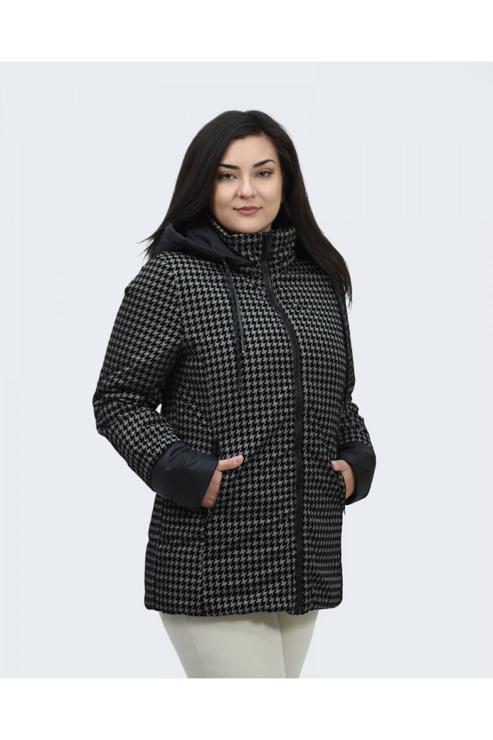 Μπουφάν Julianea μαύρο Πιε ντε Πουλ Μπουφάν