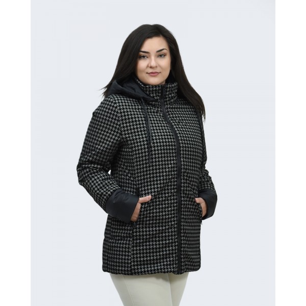 Μπουφάν Julianea μαύρο Πιε ντε Πουλ Μπουφάν