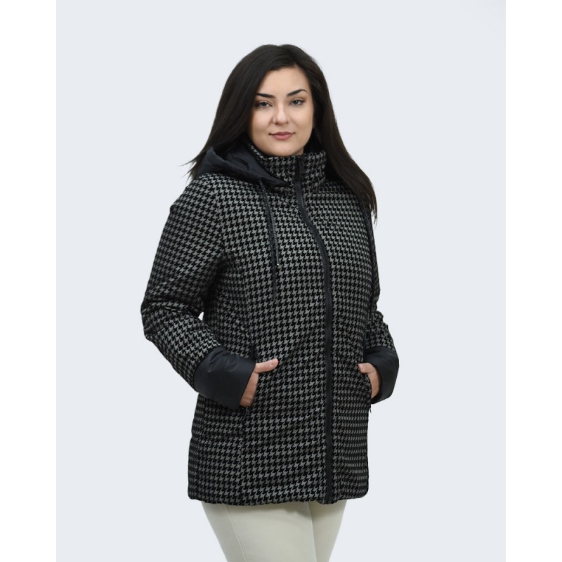 Μπουφάν Julianea μαύρο Πιε ντε Πουλ Μπουφάν