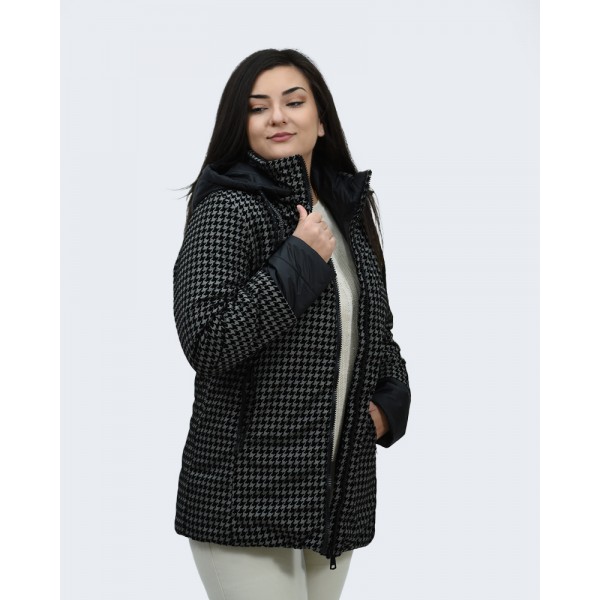 Μπουφάν Julianea μαύρο Πιε ντε Πουλ Μπουφάν