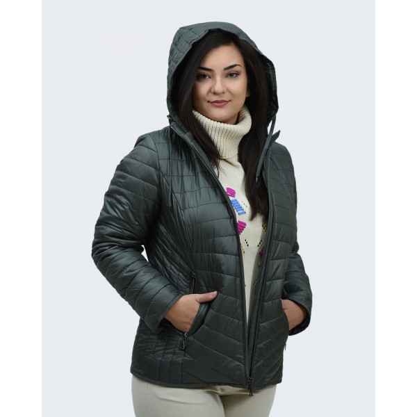 Microcoat μπουφάν κυπαρισσί Μπουφάν