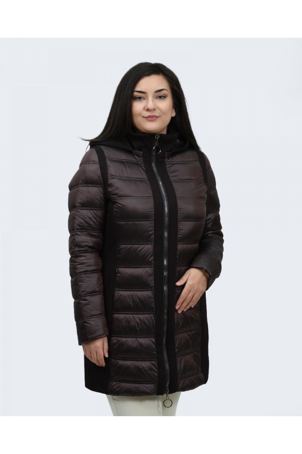 Μπουφάν μπρονζέ καφέ Julianea Μπουφάν