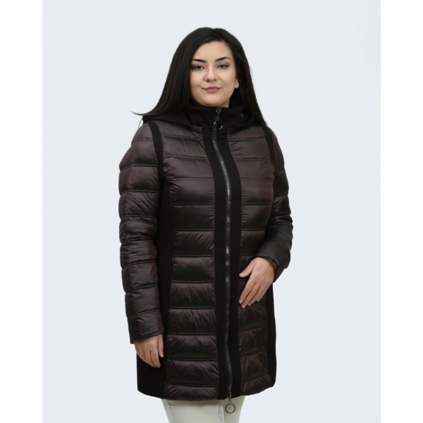 Μπουφάν μπρονζέ καφέ Julianea Μπουφάν