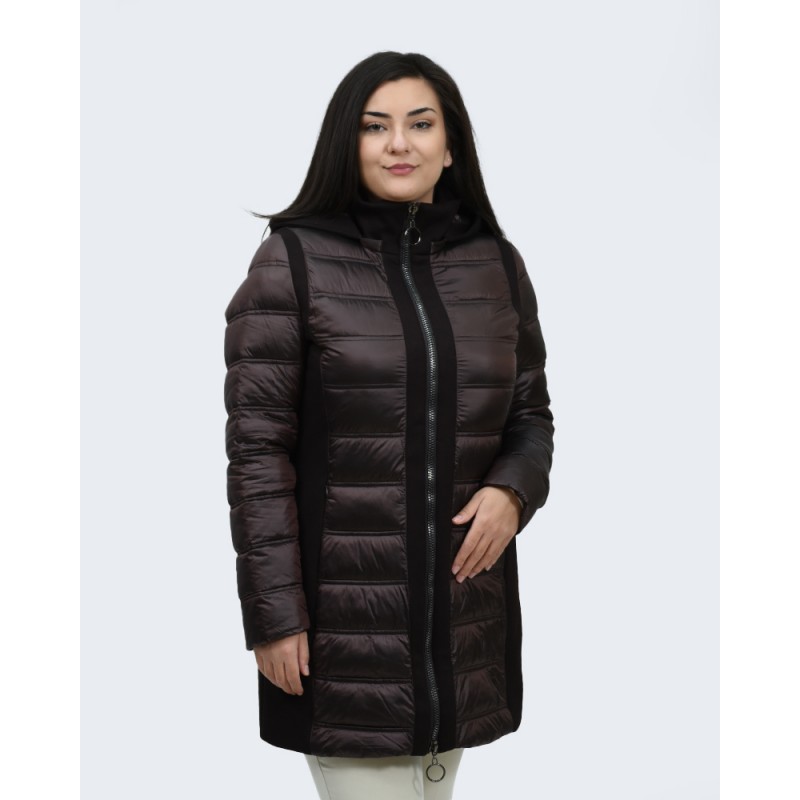 Μπουφάν μπρονζέ καφέ Julianea Μπουφάν