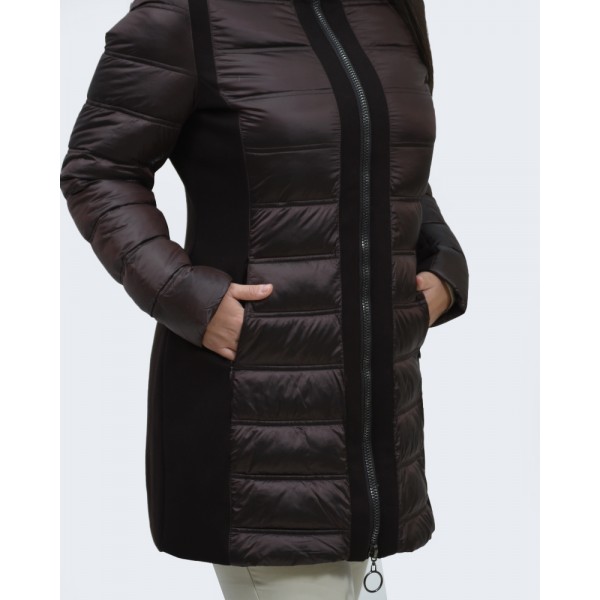 Μπουφάν μπρονζέ καφέ Julianea Μπουφάν