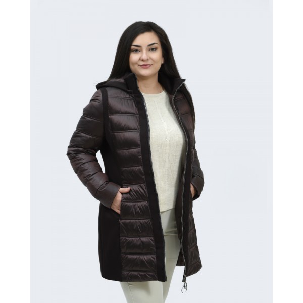 Μπουφάν μπρονζέ καφέ Julianea Μπουφάν