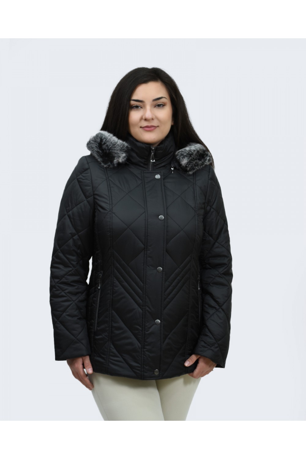 Μπουφάν MicroCoat με κουκούλα μαύρο Μπουφάν