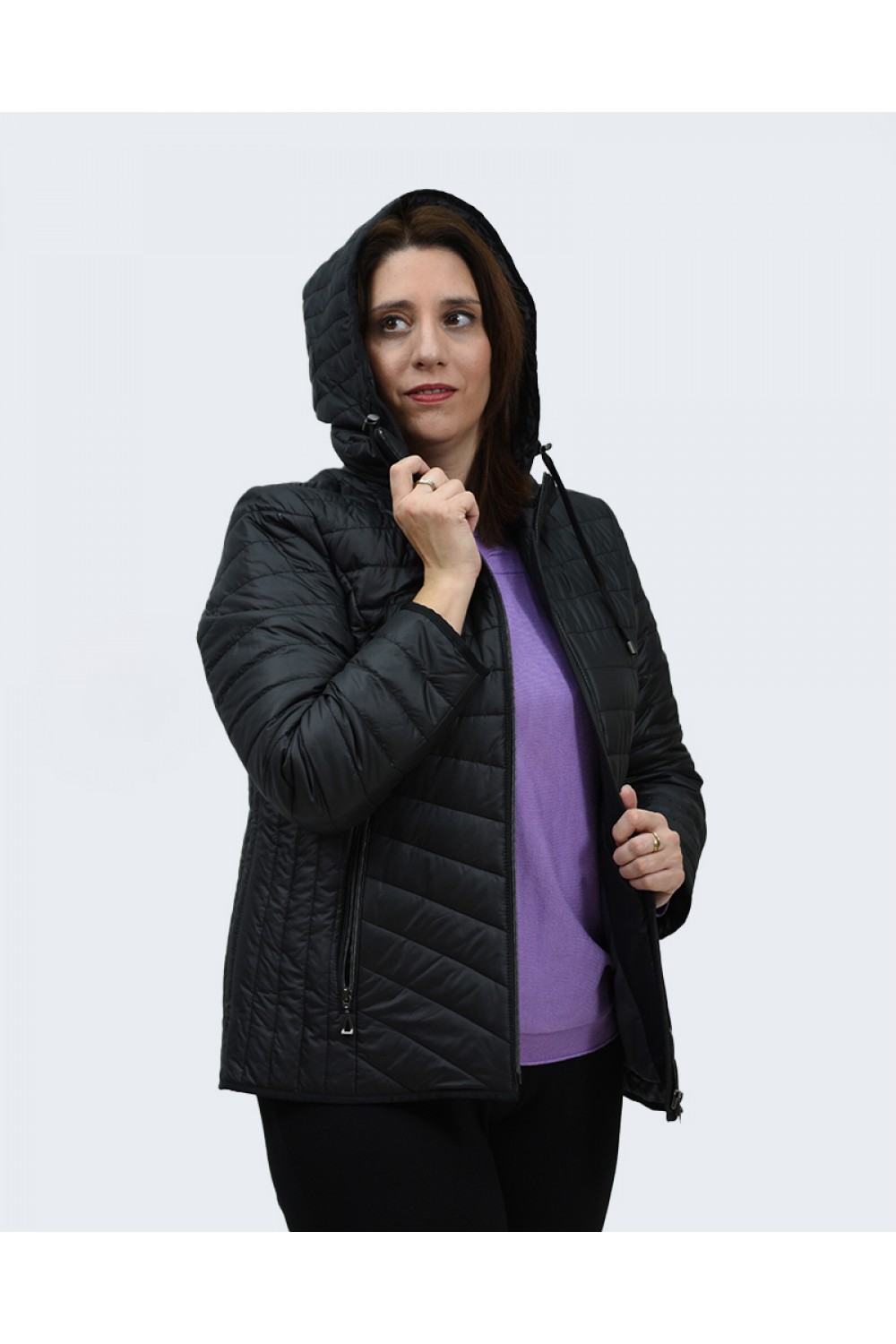 Microcoat μπουφάν μαύρο  Μπουφάν