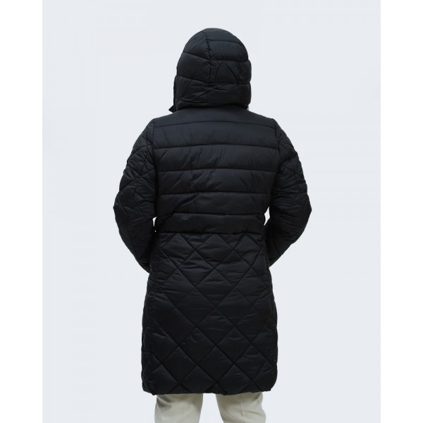 Μπουφάν Julianea μαύρο μακρύ Μπουφάν