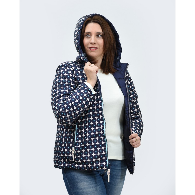 Μπουφάν  Julianea μπλε (Double Face) Μπουφάν