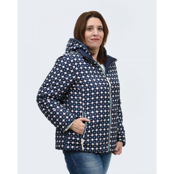 Μπουφάν  Julianea μπλε (Double Face) Μπουφάν