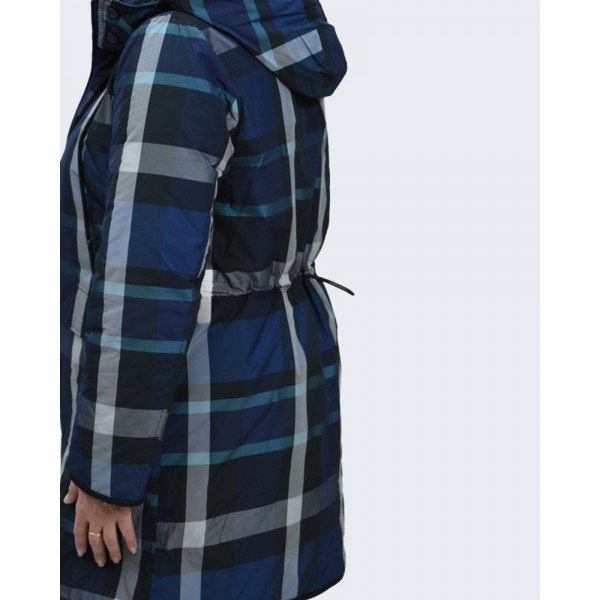 Μπουφάν γκρι-καρό (Double Face) Μπουφάν