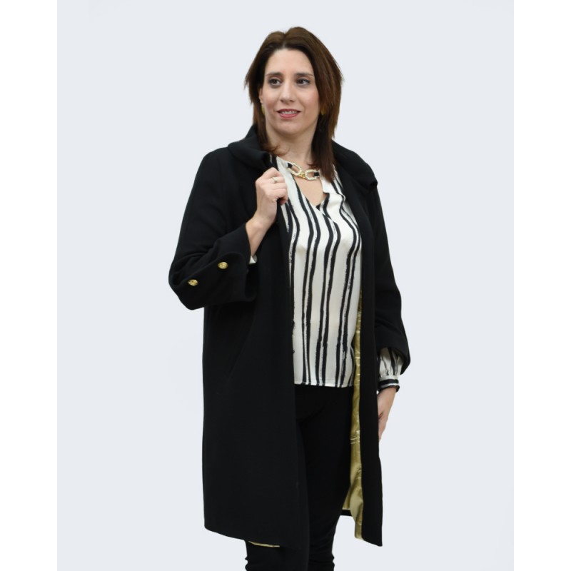 Μαντό μαύρο με χρυσά κουμπιά Βραδινά