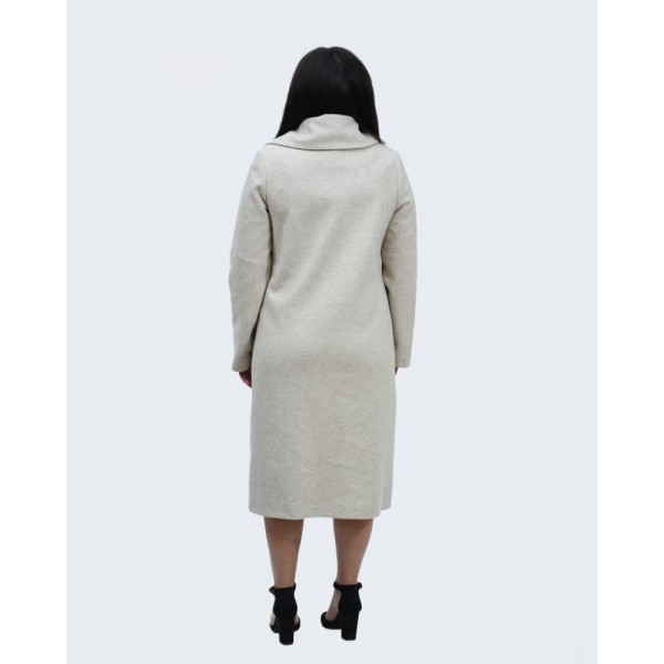 Παλτό εκρού Πανωφόρια