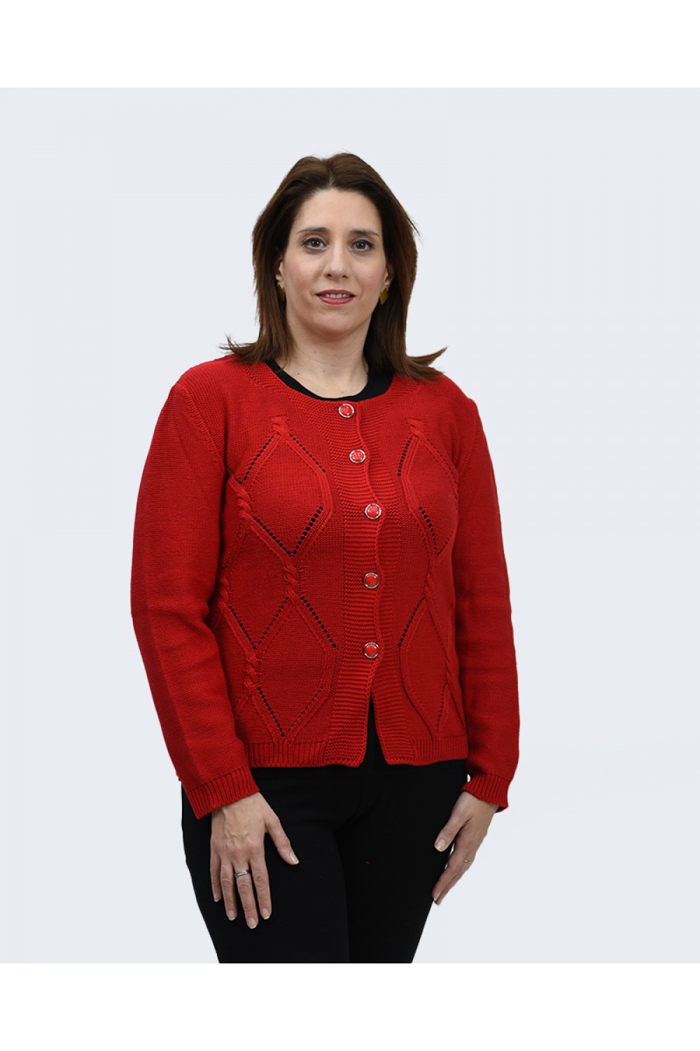 Ζακέτα κόκκινη Albertini Πανωφόρια