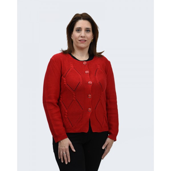 Ζακέτα κόκκινη Albertini Πανωφόρια