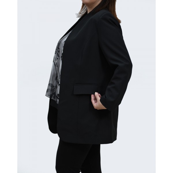 Σακάκι μαύρο Blazer Πανωφόρια
