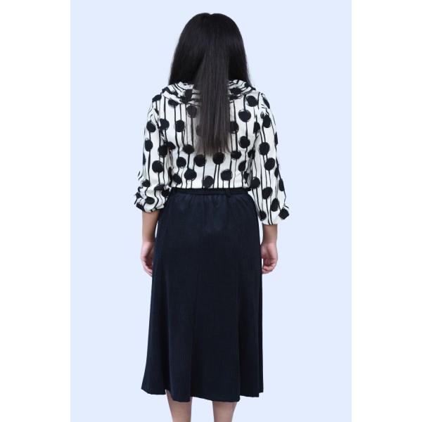 Φούστα μαύρη κοτλέ Φούστες