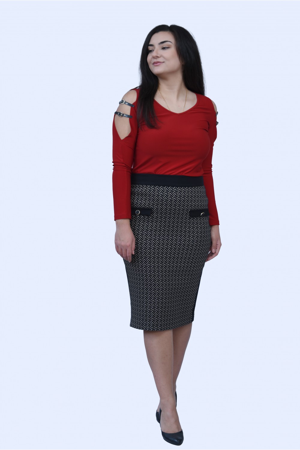 Φούστα ασπρόμαυρη  Φούστες