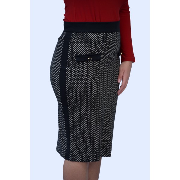 Φούστα ασπρόμαυρη  Φούστες