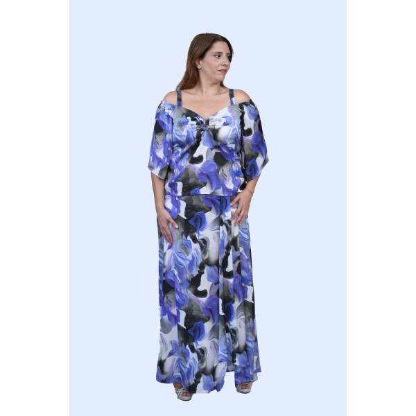 Φούστα εμπριμέ με σκίσιμο Φούστες