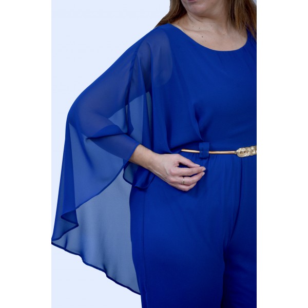 Φόρμα ρουά με χρυσή ζώνη Μεγάλα Μεγέθη