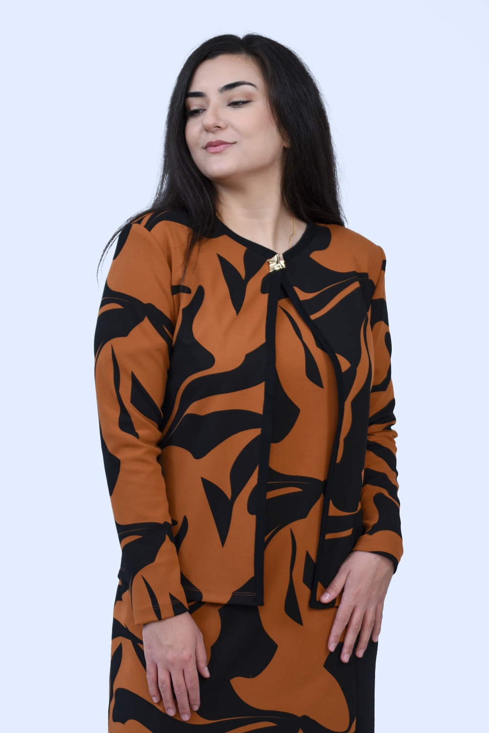 Ζακέτα εμπριμέ με εκάι Πανωφόρια