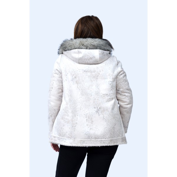 Εκρού μουτόν-γούνα double face Julianea  Πανωφόρια