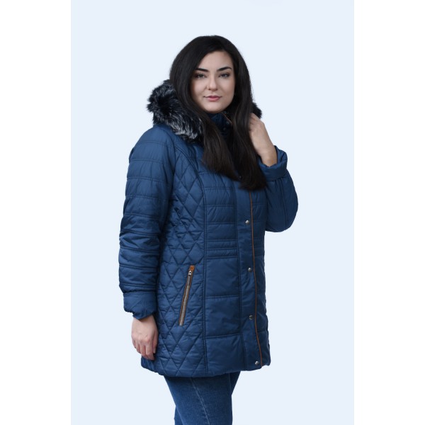 MicroCoat μπουφάν ραφ με κουκούλα  Μεγάλα Μεγέθη