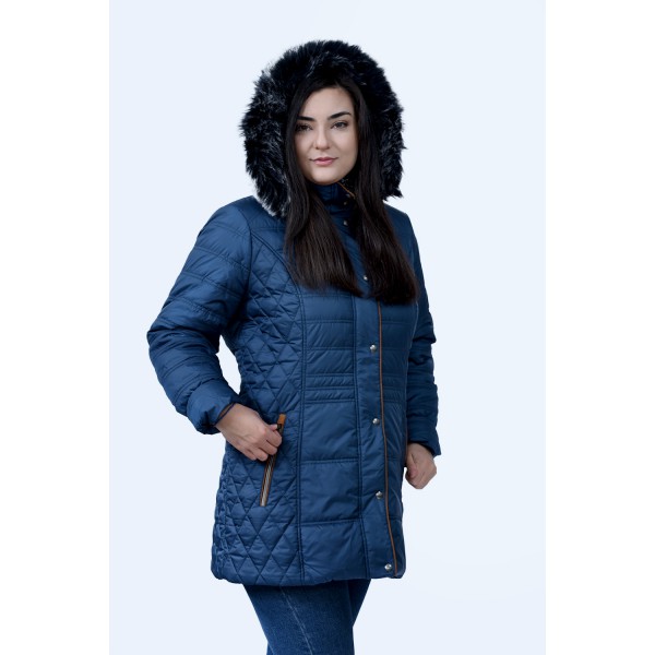 MicroCoat μπουφάν ραφ με κουκούλα  Μεγάλα Μεγέθη