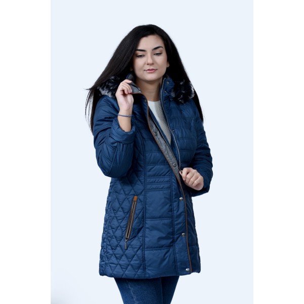 MicroCoat μπουφάν ραφ με κουκούλα  Μεγάλα Μεγέθη