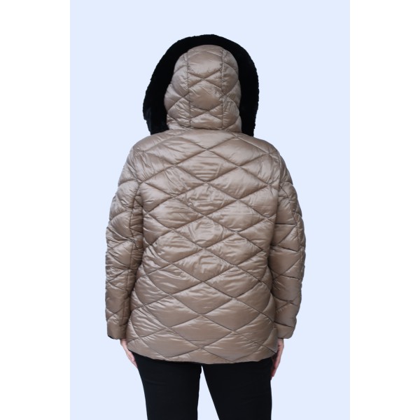 Μπουφάν Julianea μπεζ Double Face Μπουφάν