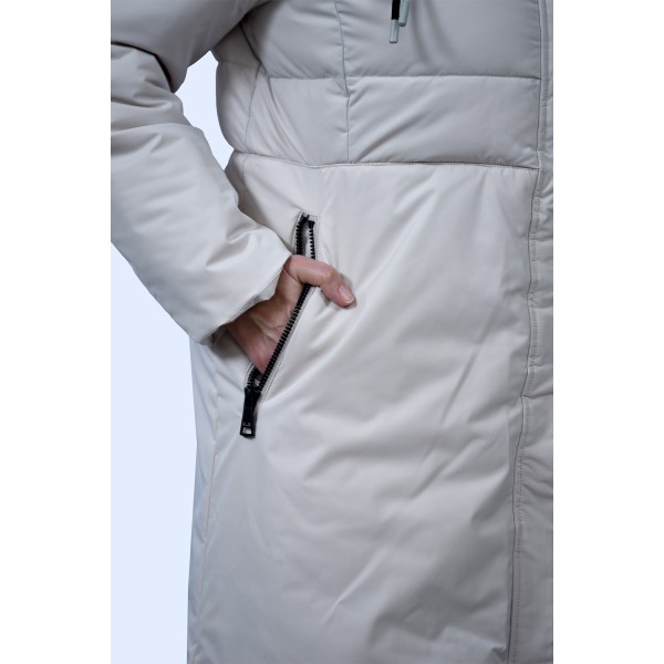 Μπουφάν λευκό Julianea (ALPES) Μεγάλα Μεγέθη