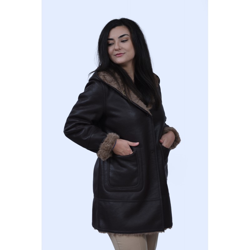 Καφέ Γούνα  (Double Face)